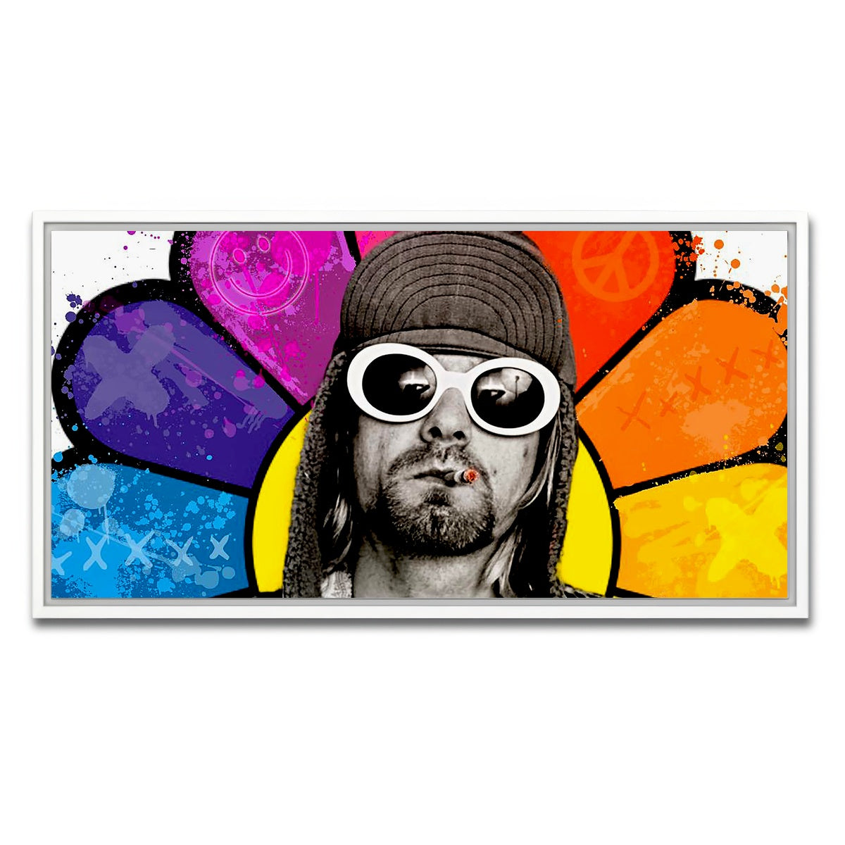 AUTO-MOCKUP WHITE | Mr. Cobain | 1 Piece | White Framed Canvas | group=2x1