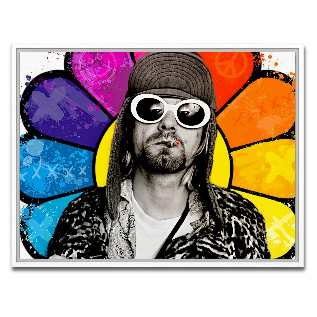 AUTO-MOCKUP WHITE | Mr. Cobain | 1 Piece | White Framed Canvas | group=4x3