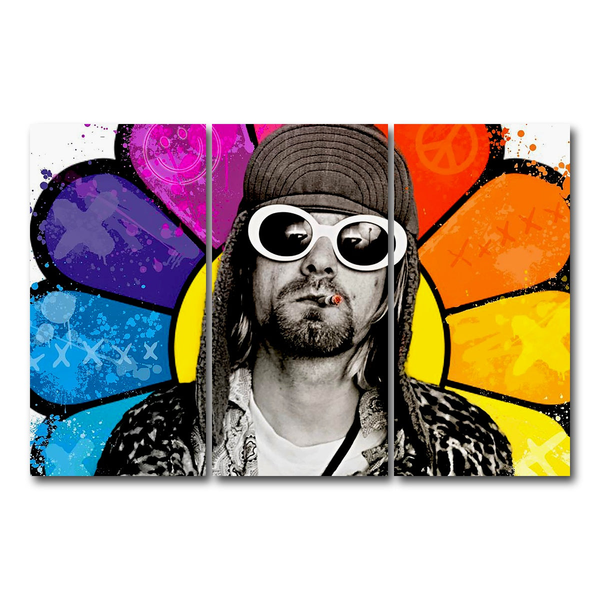 AUTO-MOCKUP WHITE | Mr. Cobain | 3 Piece | Gallery Wrap Canvas | group=12x24