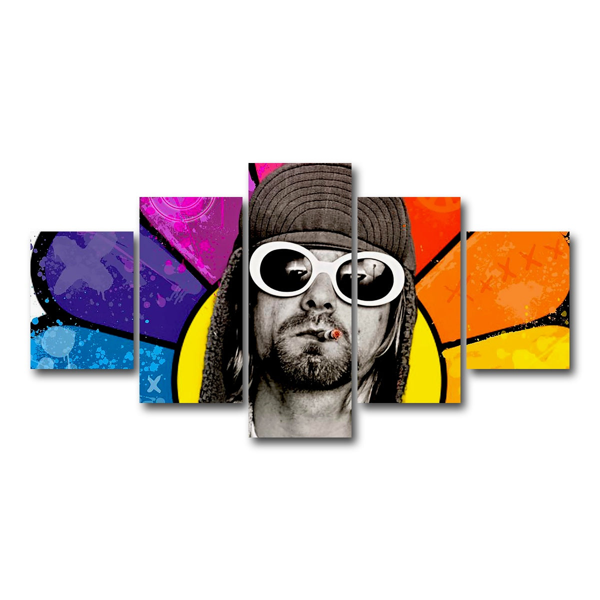 AUTO-MOCKUP WHITE | Mr. Cobain | 5 Piece | Gallery Wrap Canvas | group=5_short