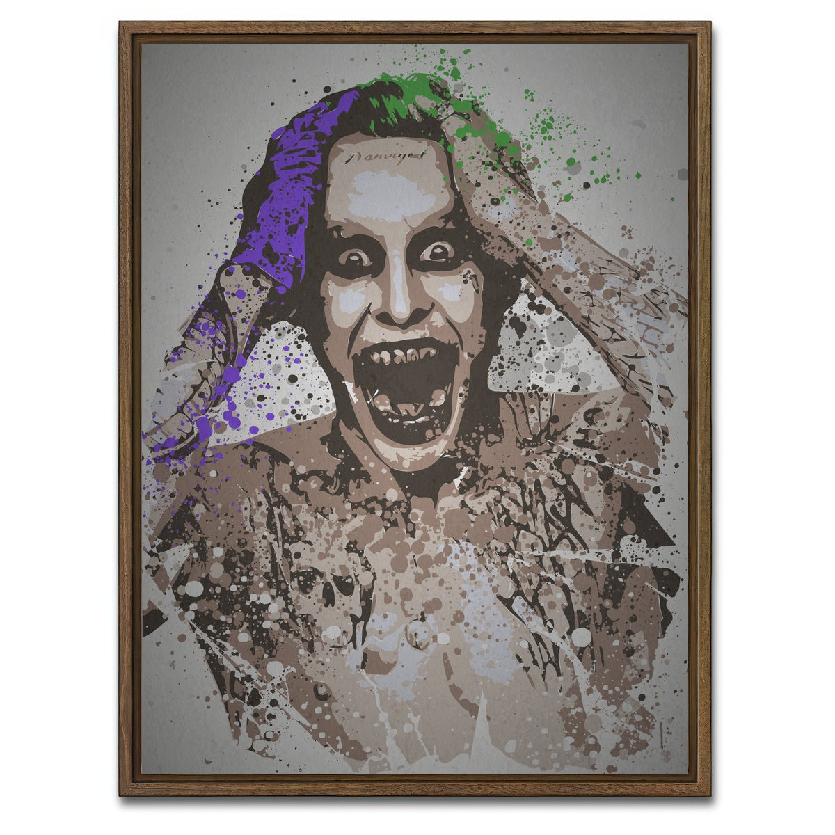 AUTO-MOCKUP WHITE | Mr J | 1 Piece | Walnut Framed Canvas | group=3x4