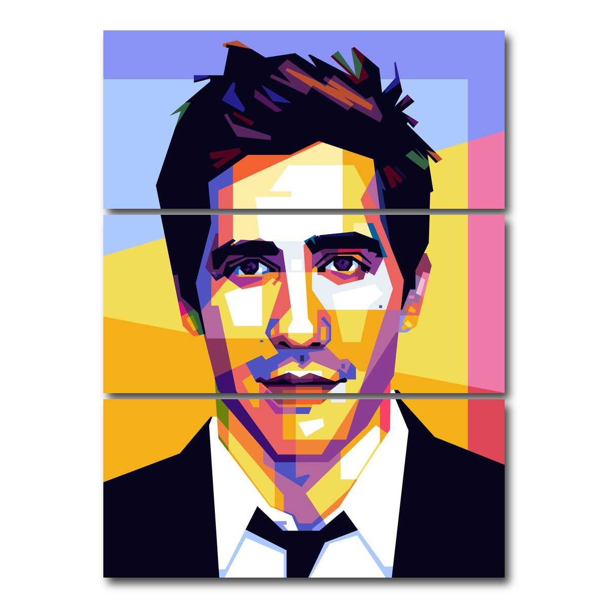 AUTO-MOCKUP WHITE | Mr Jack | 3 Piece | Gallery Wrap Canvas | group=8x18_stacked