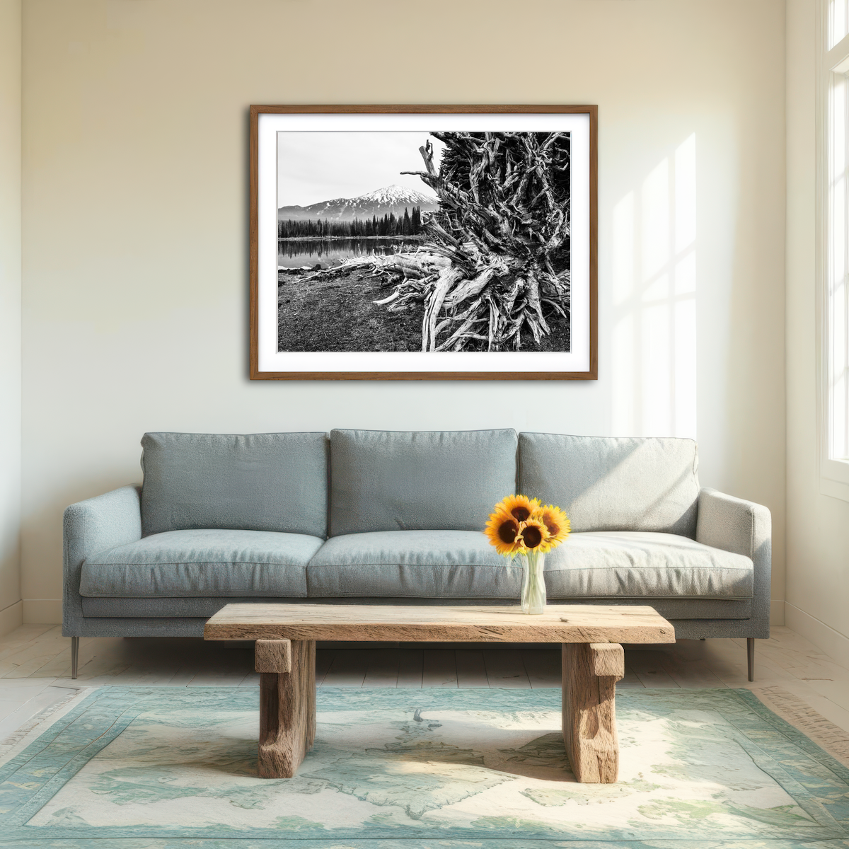 AUTO-MOCKUP ROOM | Mt. Bachelor - Sparks Lake Wall Art