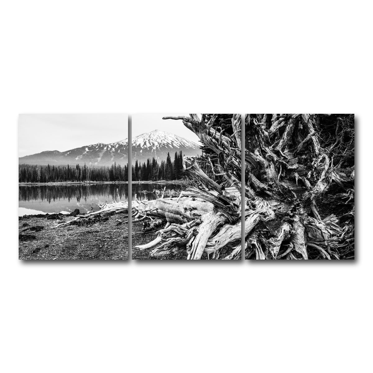 AUTO-MOCKUP WHITE | Mt. Bachelor - Sparks Lake | 3 Piece | Gallery Wrap Canvas | group=18x24