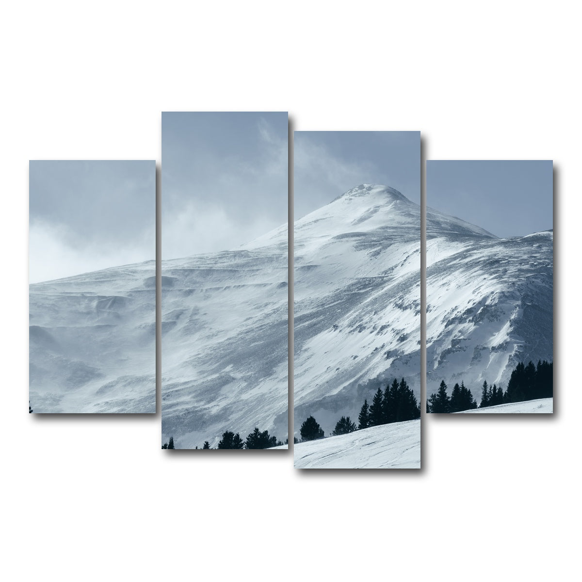 AUTO-MOCKUP WHITE | Mt. Lincoln | 4 Piece | Gallery Wrap Canvas | group=4_short