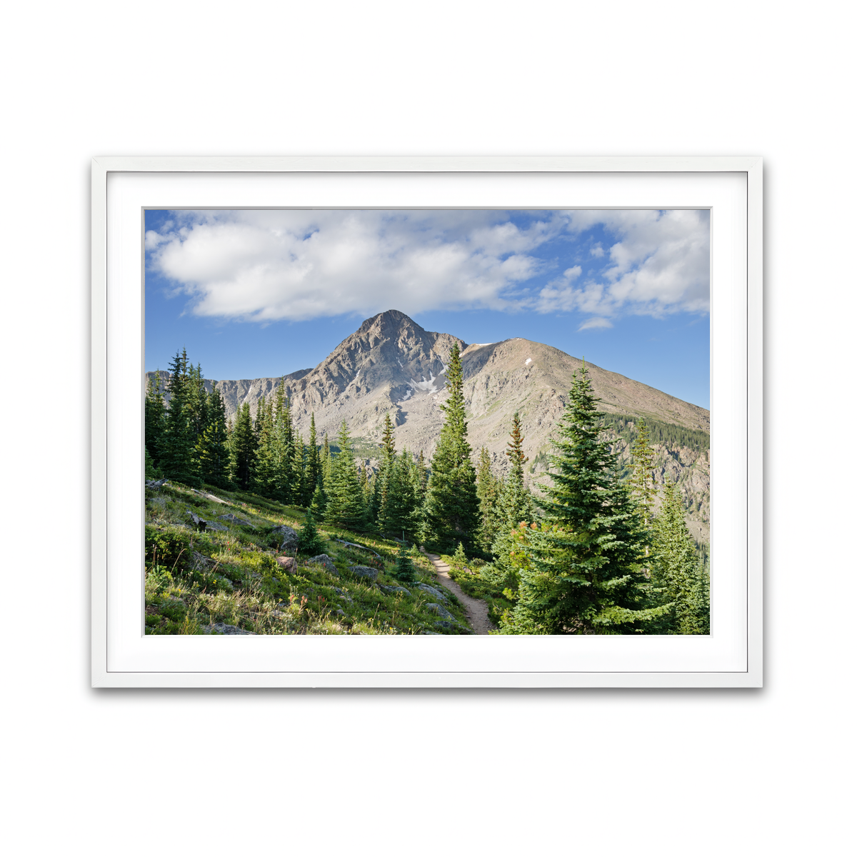 Framed Print 4x3 White