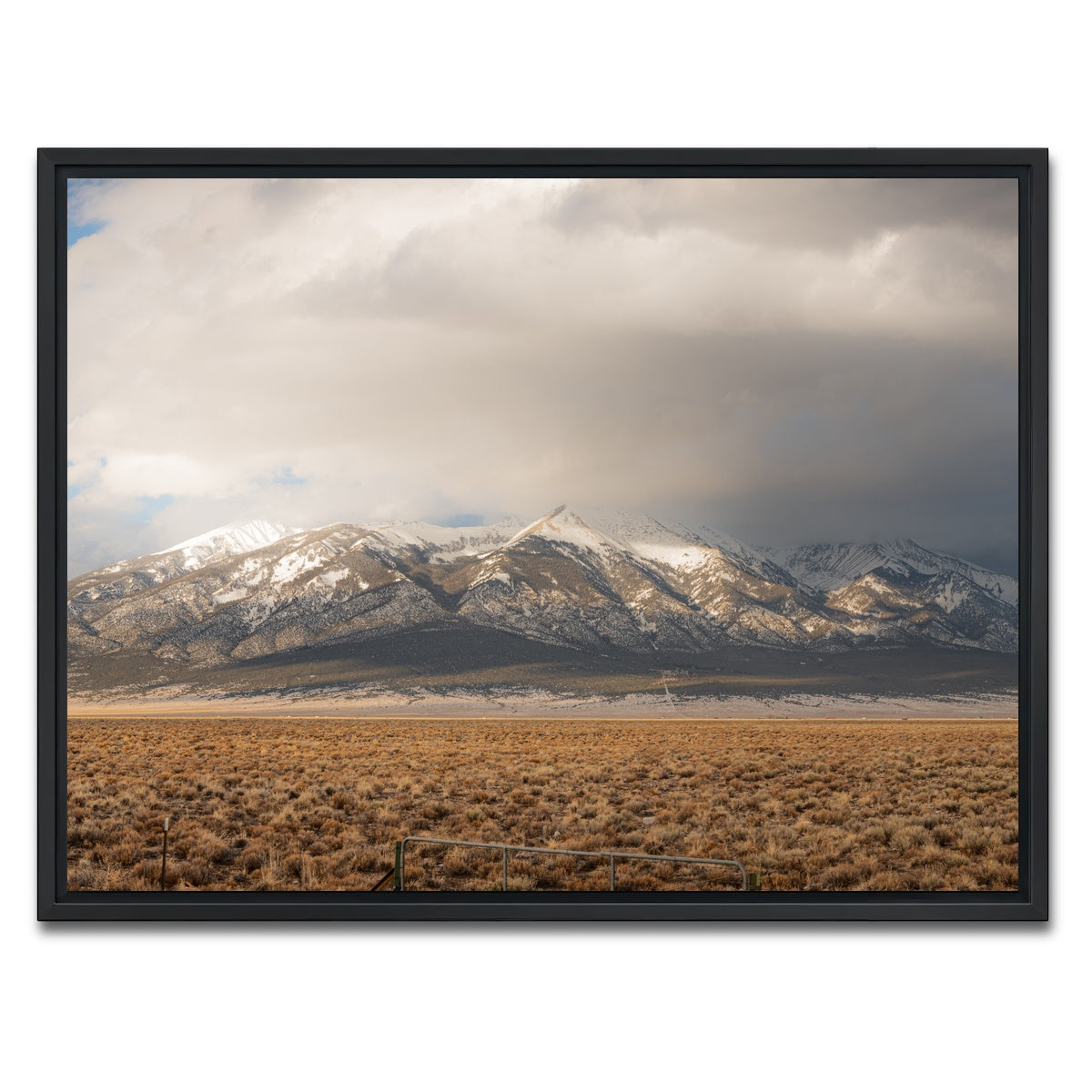 AUTO-MOCKUP WHITE | Mt Blanca Pano | 1 Piece | Black Framed Canvas | group=4x3