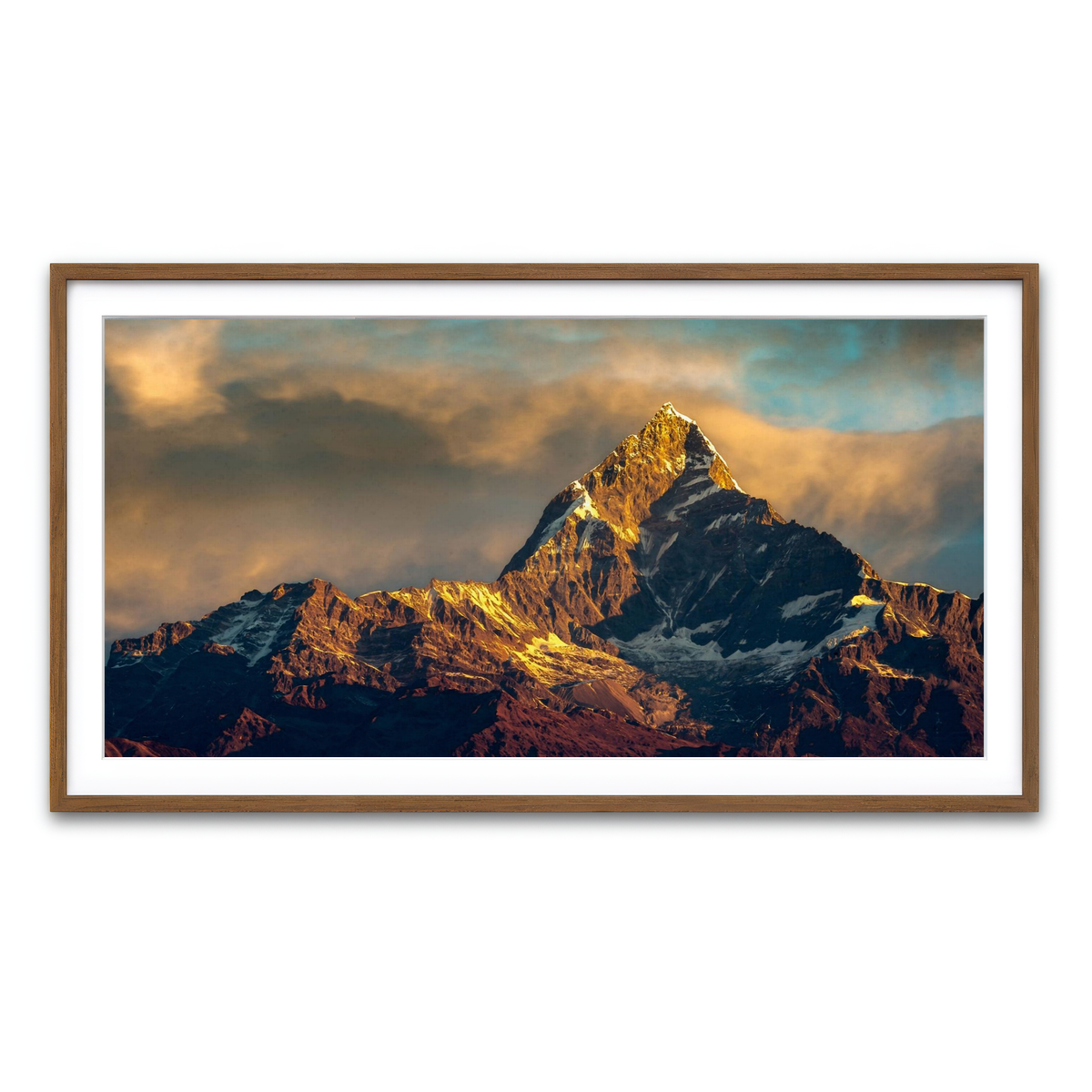 Framed Print 2x1 Walnut