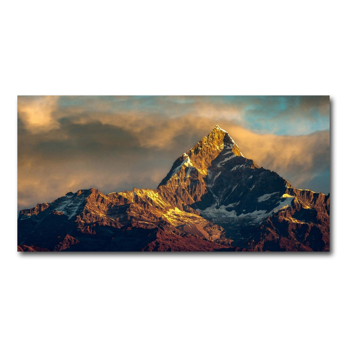 AUTO-MOCKUP WHITE | Mt Machhapuchhre - Fishtail | 1 Piece | Gallery Wrap Canvas | group=2x1