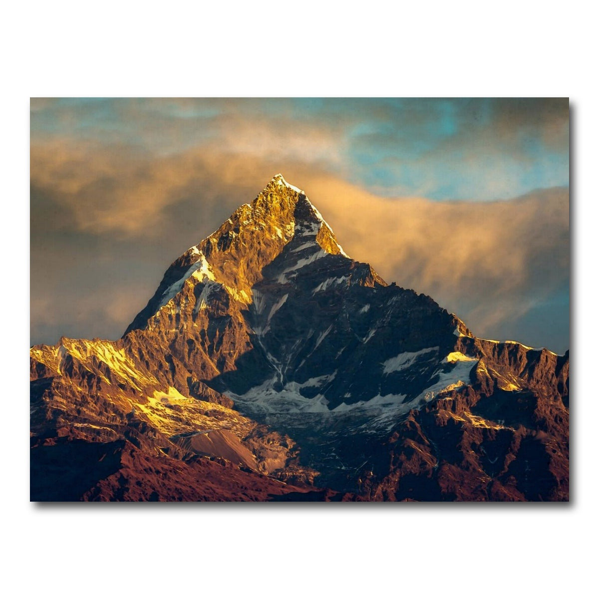 AUTO-MOCKUP WHITE | Mt Machhapuchhre - Fishtail | 1 Piece | Gallery Wrap Canvas | group=4x3