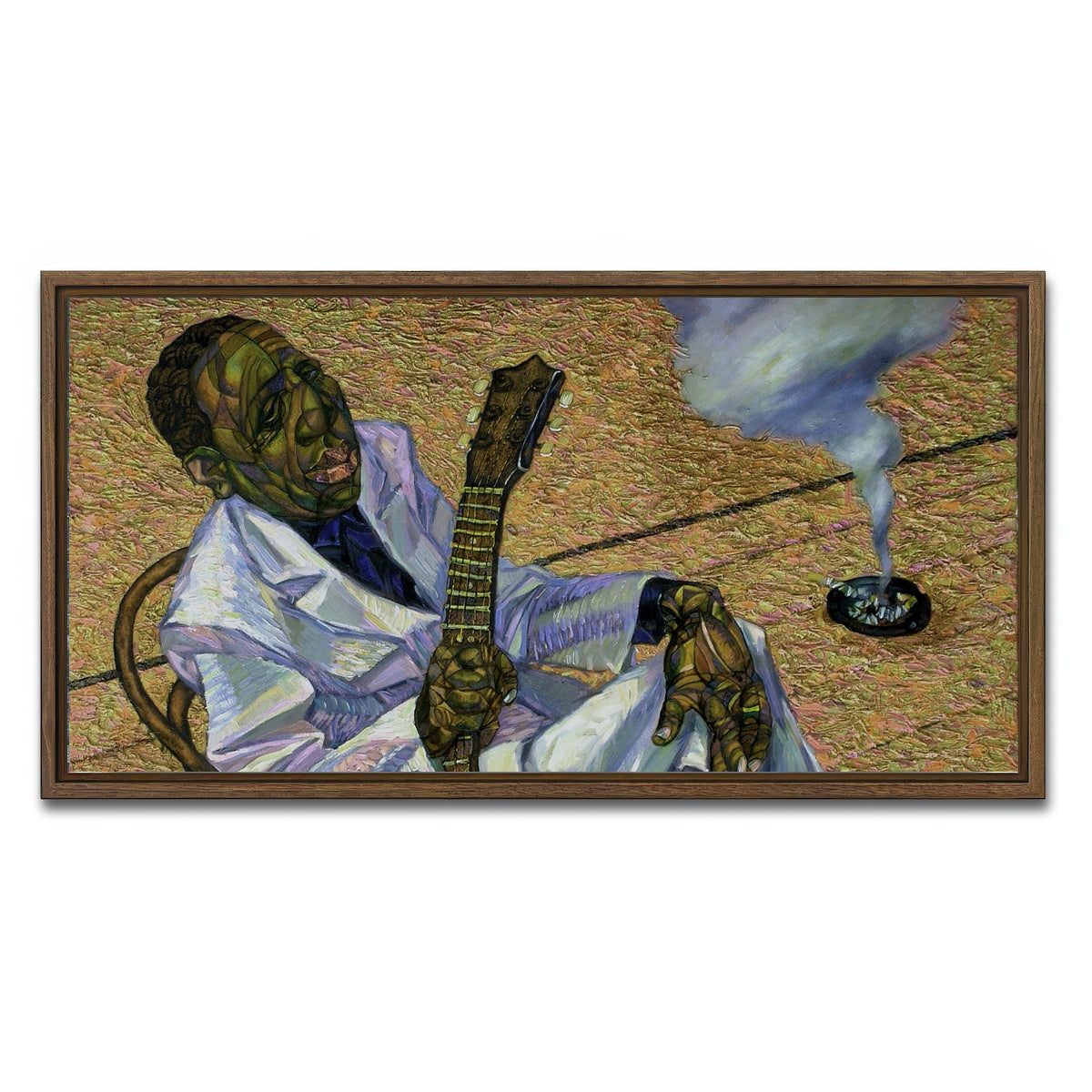 AUTO-MOCKUP WHITE | Muddy Waters | 1 Piece | Walnut Framed Canvas | group=2x1