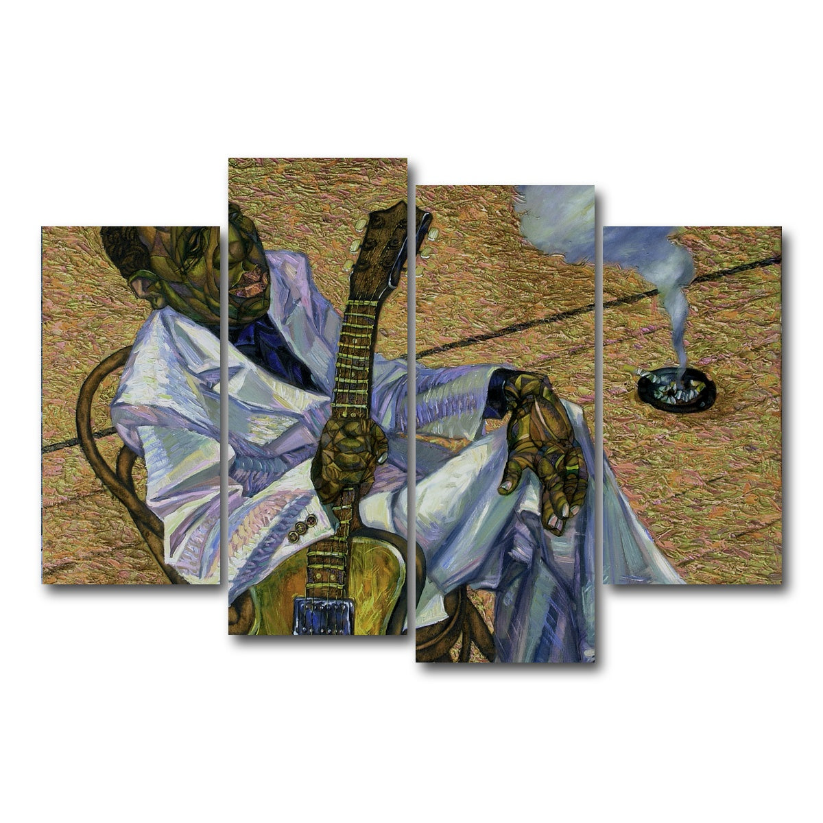 AUTO-MOCKUP WHITE | Muddy Waters | 4 Piece | Gallery Wrap Canvas | group=4_short