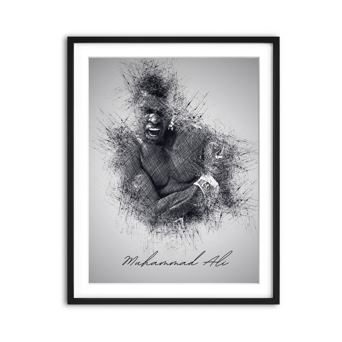 Framed Print 3x4 Black
