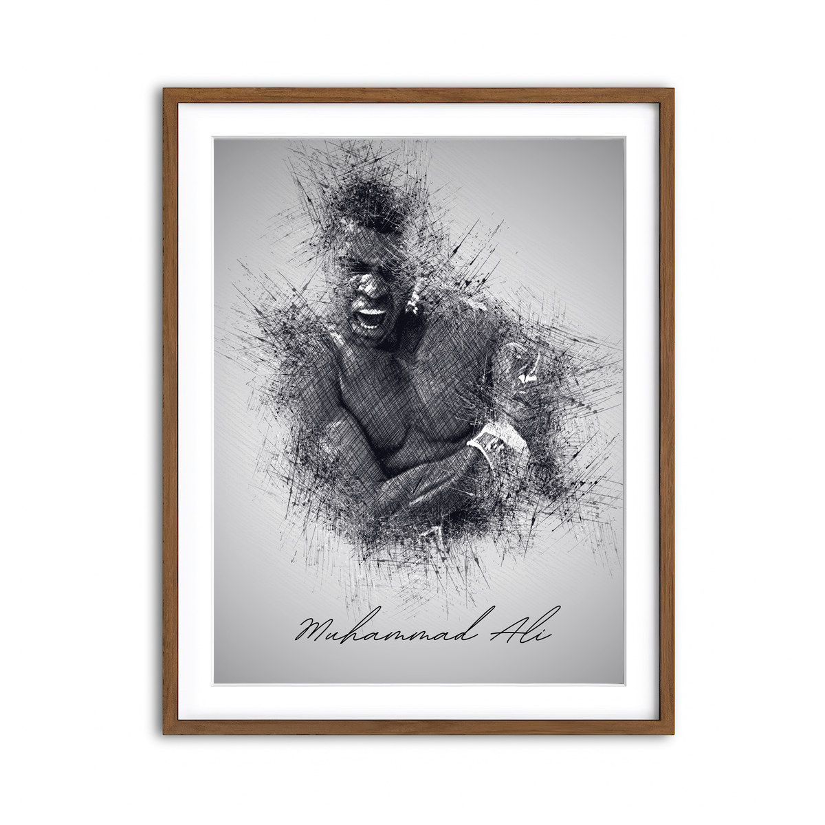 Framed Print 3x4 Walnut