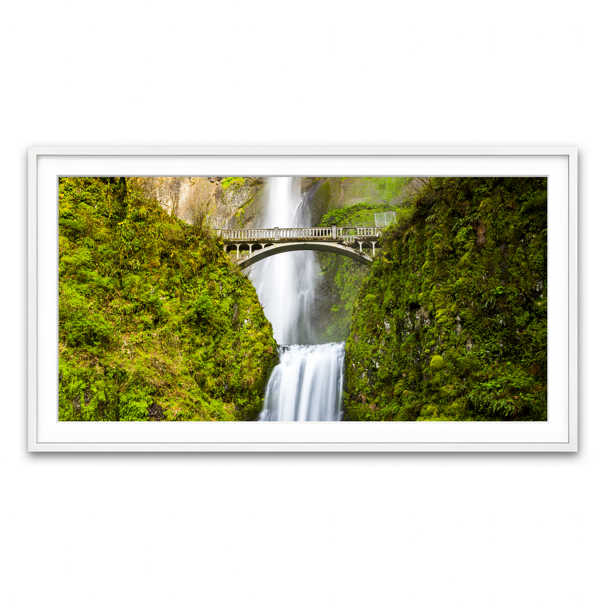 Framed Print 2x1 White