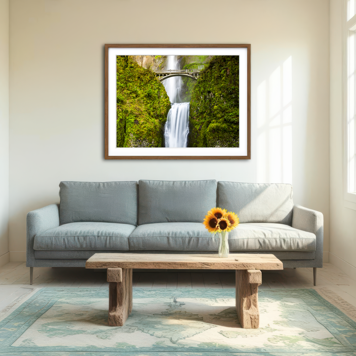 AUTO-MOCKUP ROOM | Multnomah Falls Wall Art