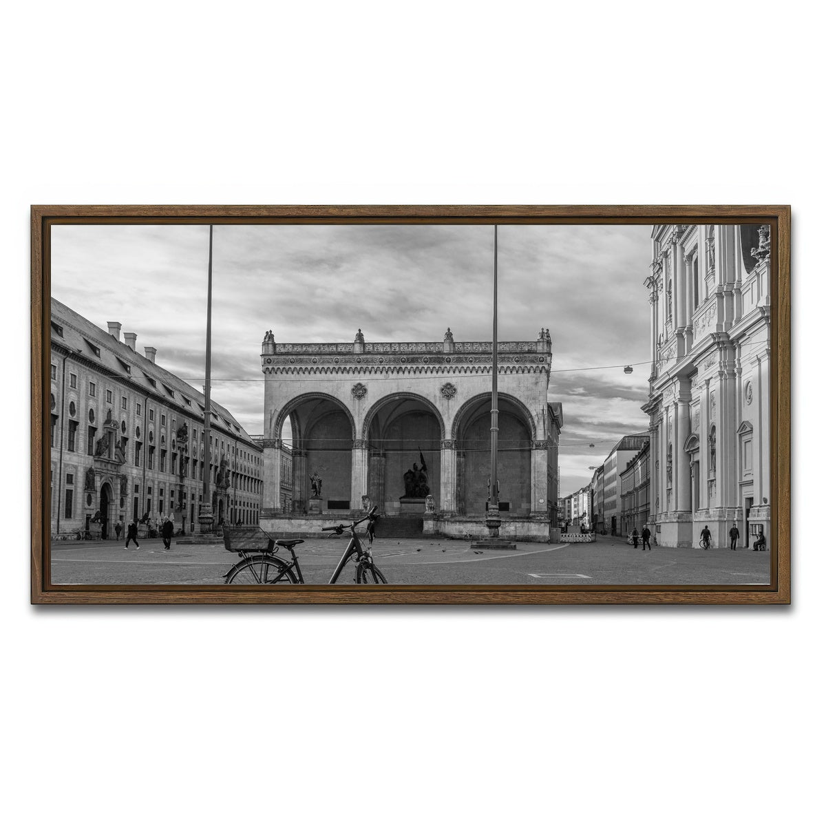AUTO-MOCKUP WHITE | Munich | 1 Piece | Walnut Framed Canvas | group=2x1