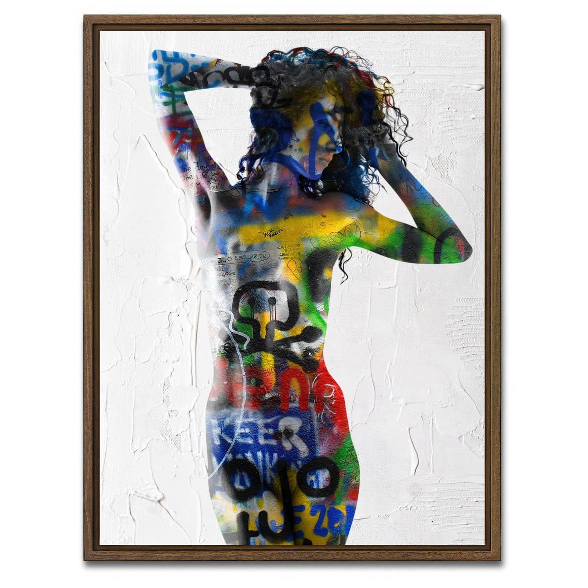 AUTO-MOCKUP WHITE | Muse | 1 Piece | Walnut Framed Canvas | group=3x4