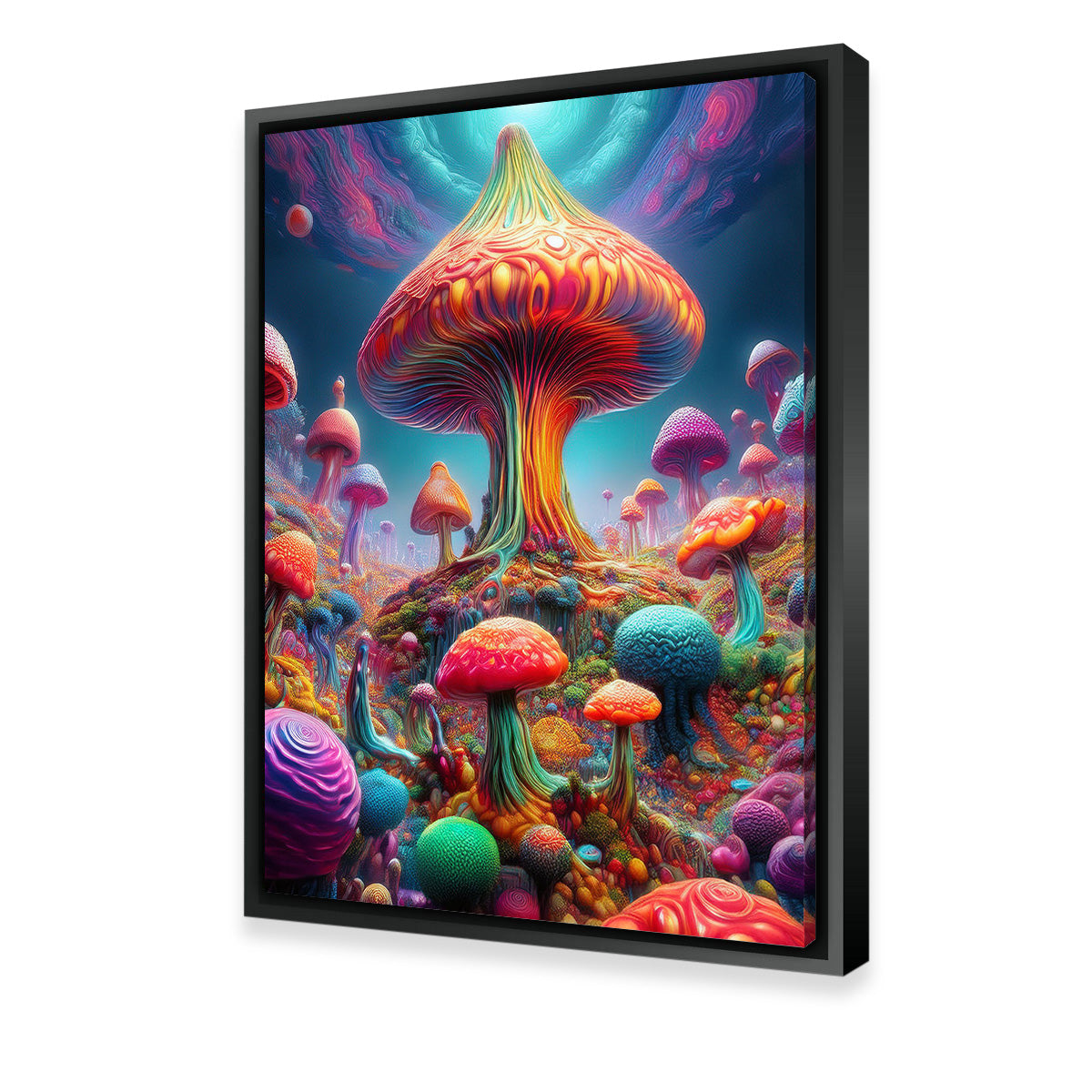 Frog and shops Mushroom, Gallery Canvas Wraps, Square Frame