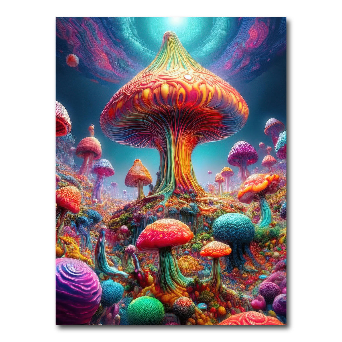 AUTO-MOCKUP WHITE | Mushroom Colors | 1 Piece | Gallery Wrap Canvas | group=3x4