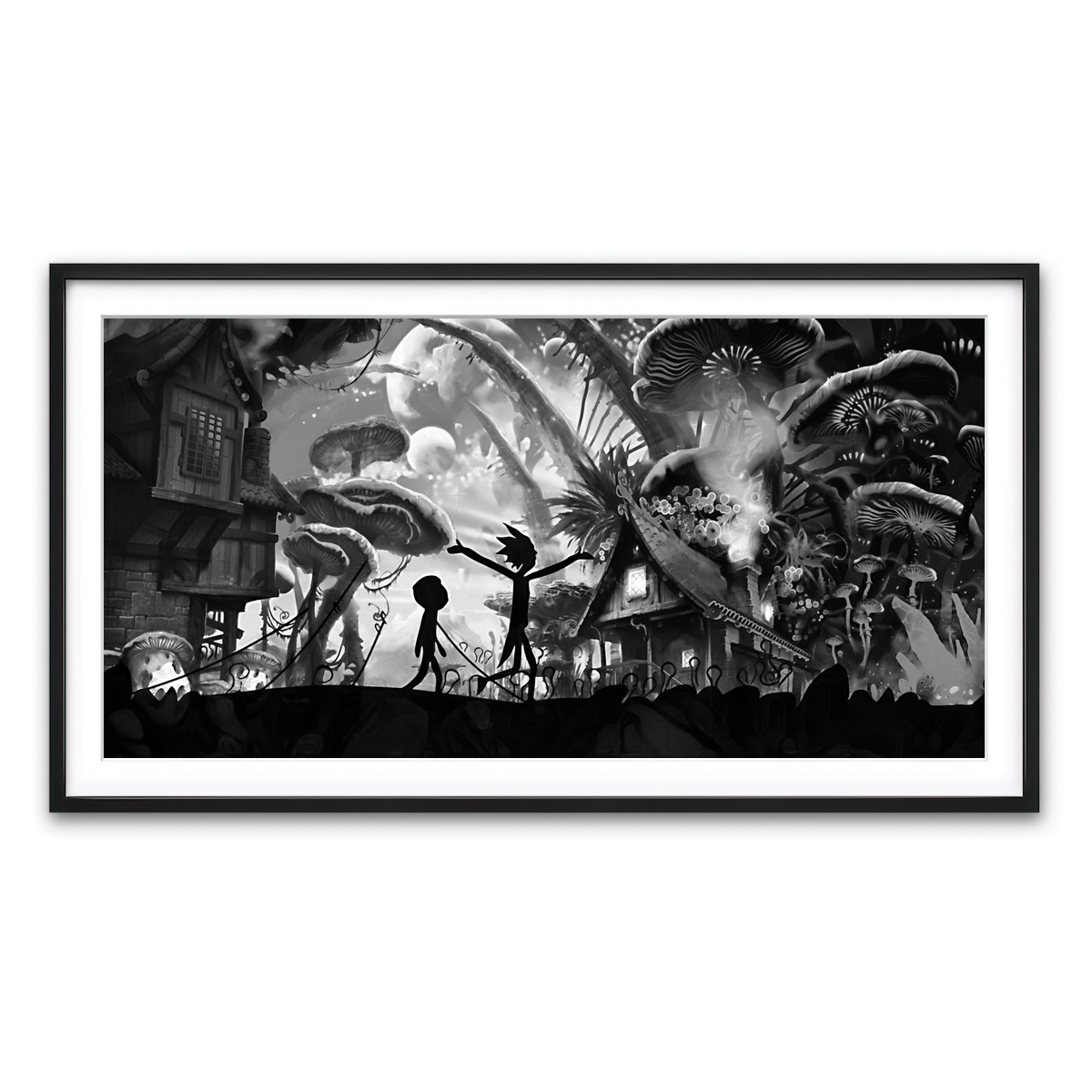 Framed Print 2x1 Black