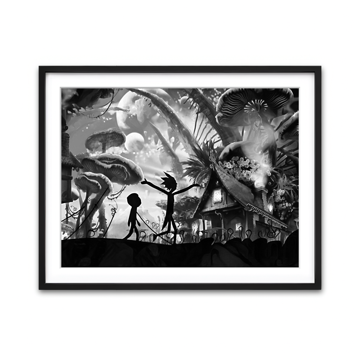 Framed Print 4x3 Black
