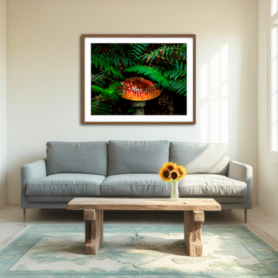 AUTO-MOCKUP ROOM | Mushroom and Ferns Wall Art