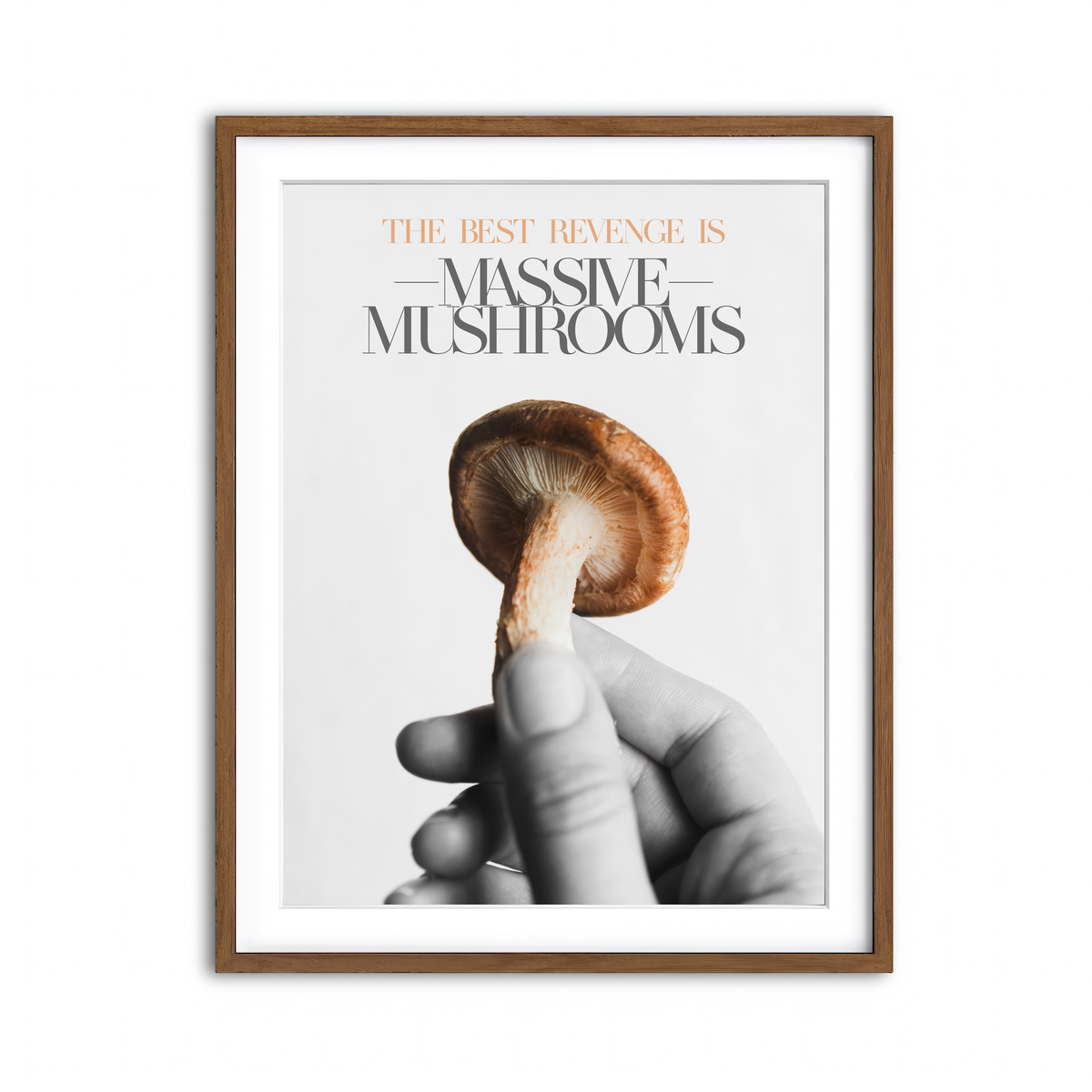 Framed Print 3x4 Walnut