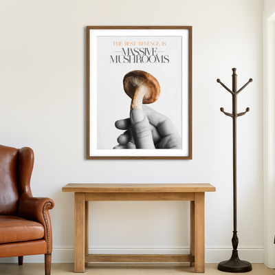 AUTO-MOCKUP ROOM | Mushroom Art Wall Art