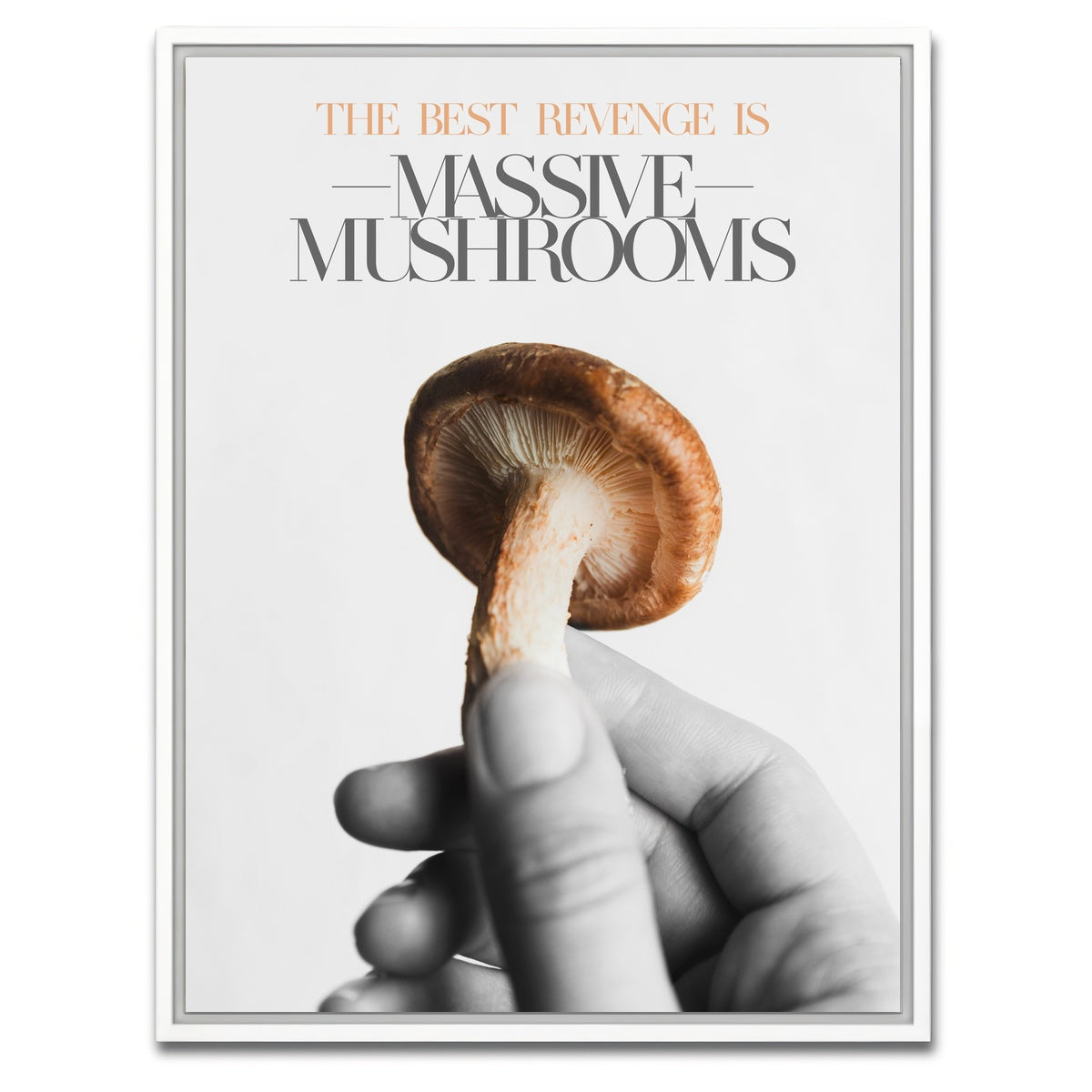 AUTO-MOCKUP WHITE | Mushroom art | 1 Piece | White Framed Canvas | group=3x4
