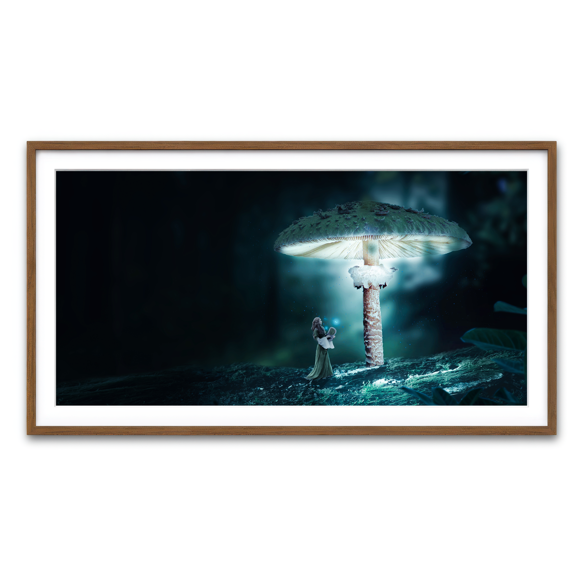 Framed Print 2x1 Walnut