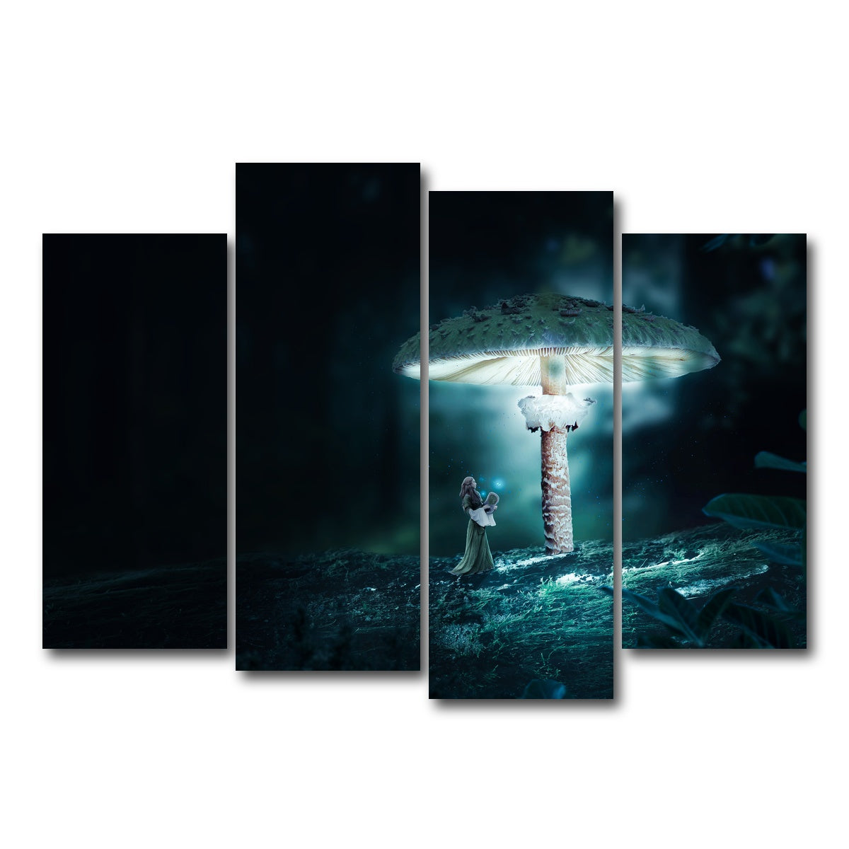 AUTO-MOCKUP WHITE | Mushrooms | 4 Piece | Gallery Wrap Canvas | group=4_normal