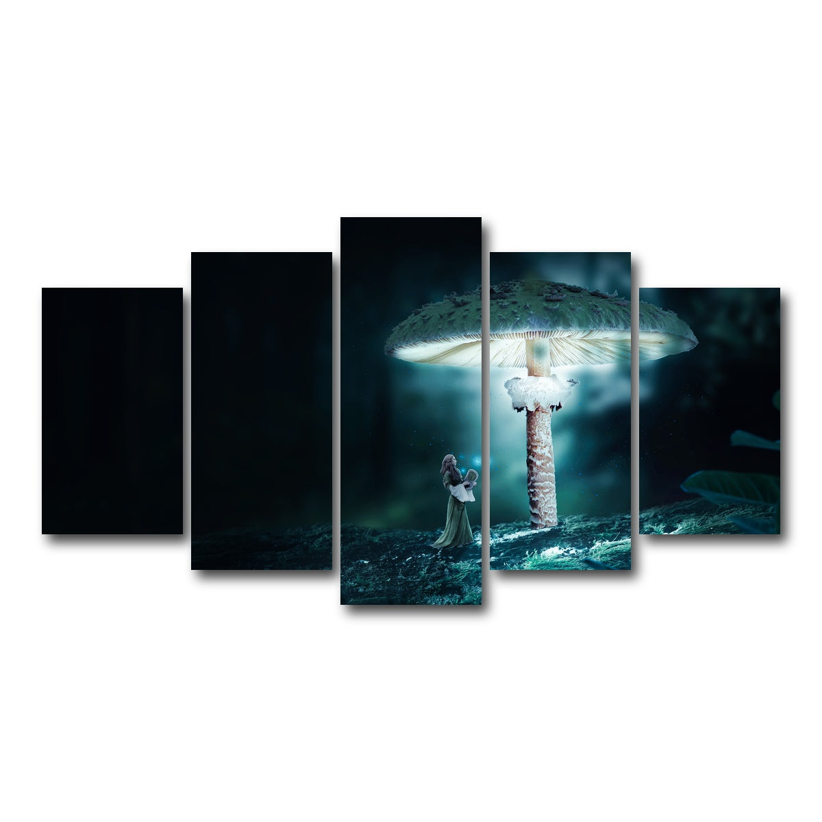 AUTO-MOCKUP WHITE | Mushrooms | 5 Piece | Gallery Wrap Canvas | group=5_normal
