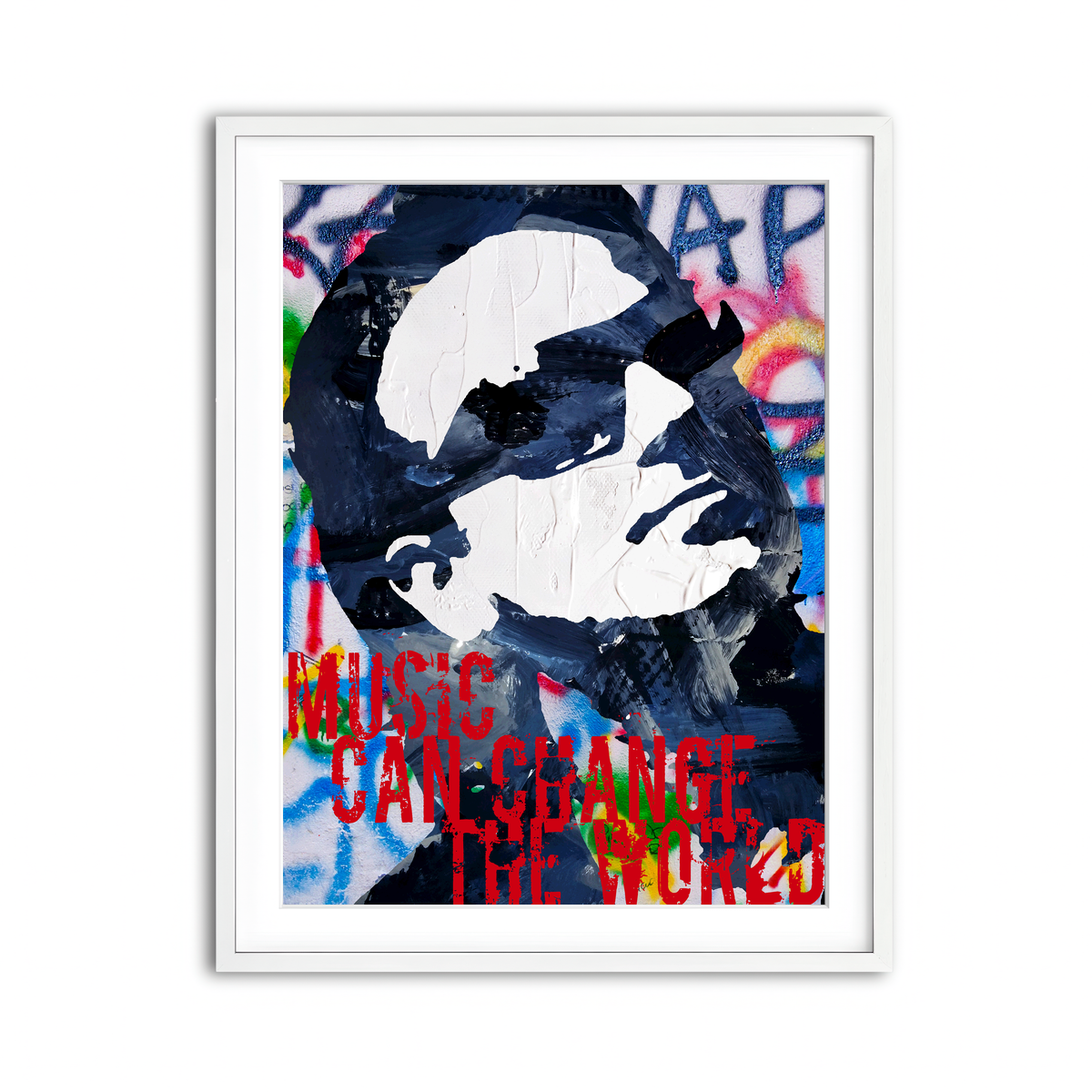 Framed Print 3x4 White