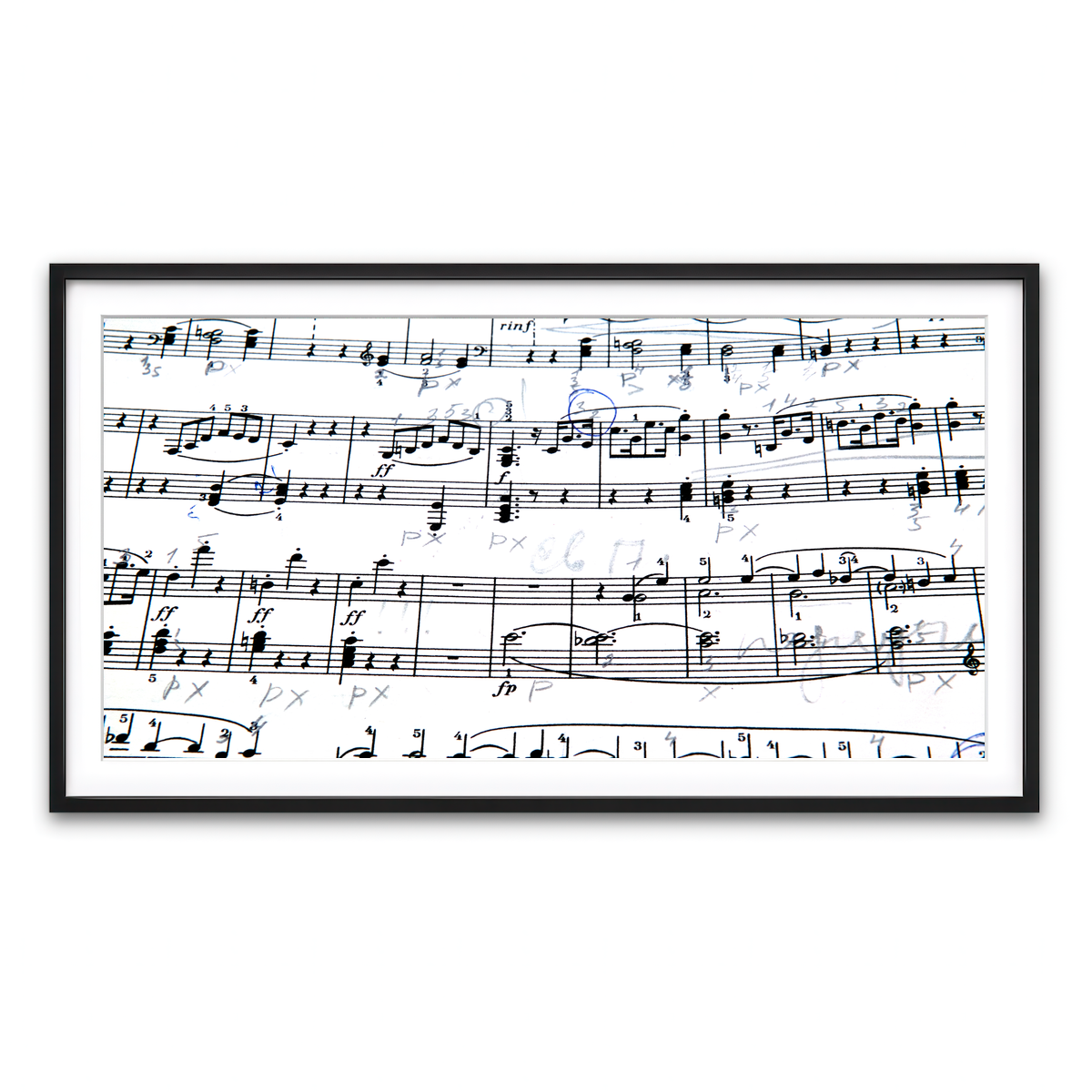 Framed Print 2x1 Black