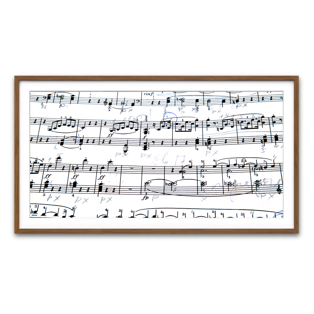 Framed Print 2x1 Walnut