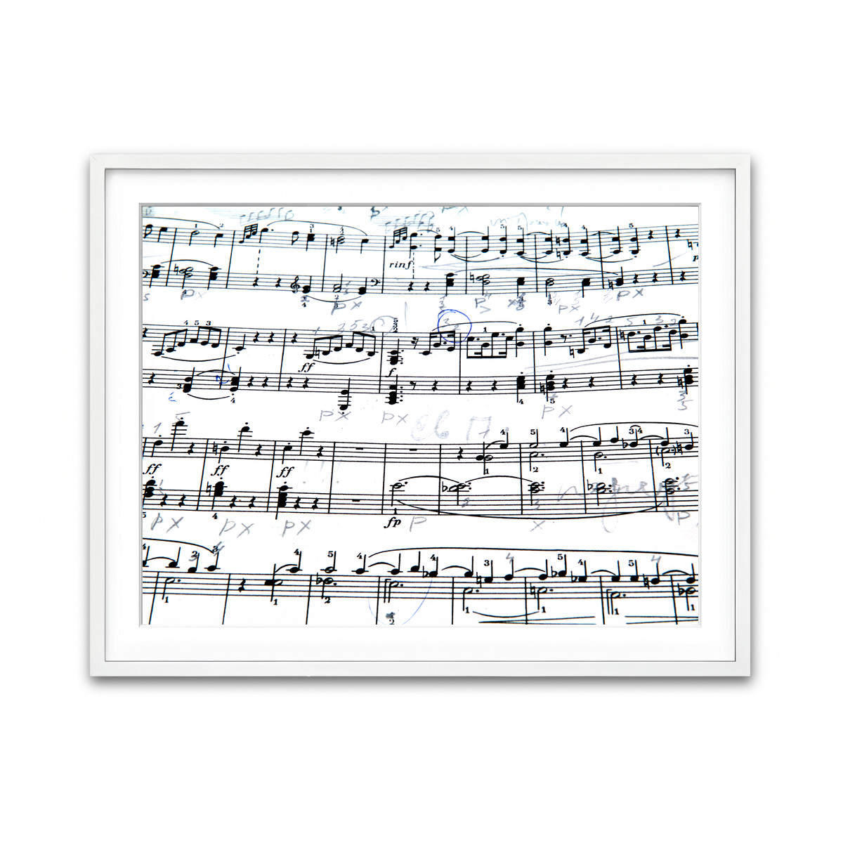 Framed Print 4x3 White