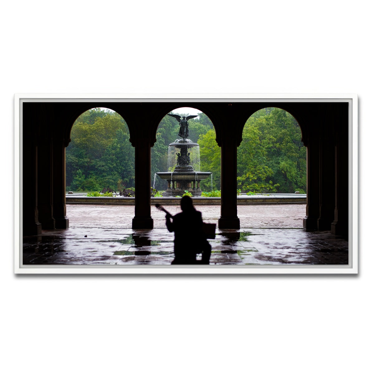 AUTO-MOCKUP WHITE | Music in the Park | 1 Piece | White Framed Canvas | group=2x1