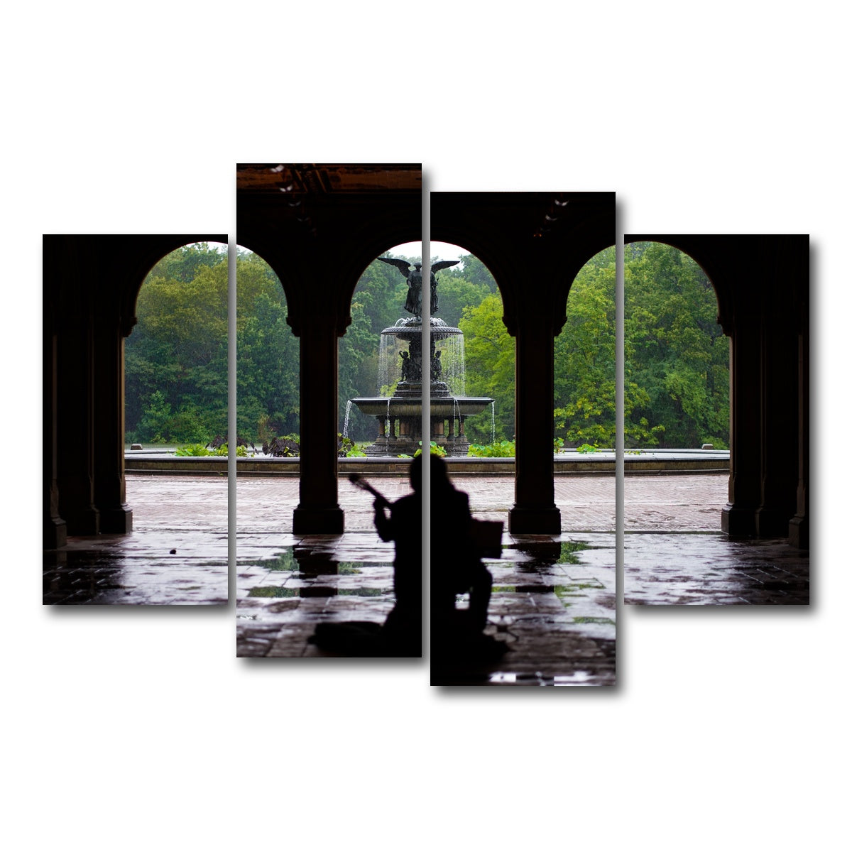 AUTO-MOCKUP WHITE | Music in the Park | 4 Piece | Gallery Wrap Canvas | group=4_short