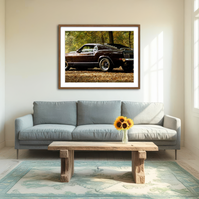 AUTO-MOCKUP ROOM | Mustang Wall Art