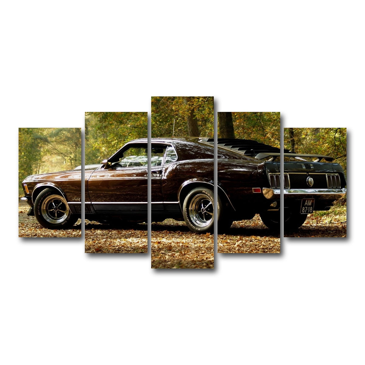 AUTO-MOCKUP WHITE | Mustang | 5 Piece | Gallery Wrap Canvas | group=5_normal