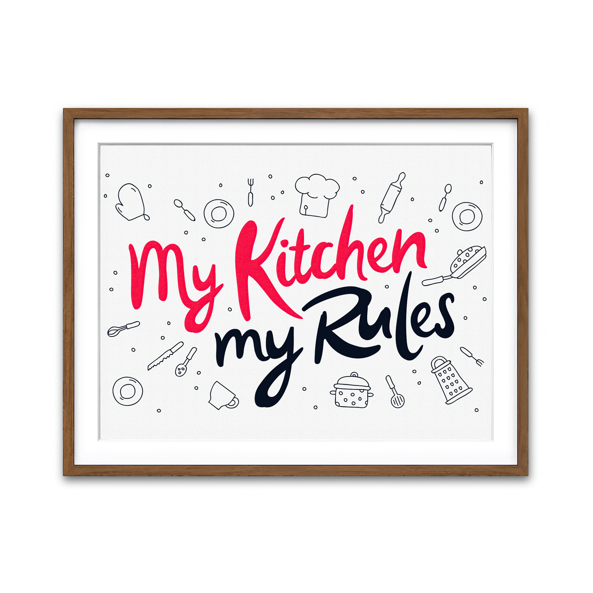 Framed Print 4x3 Walnut