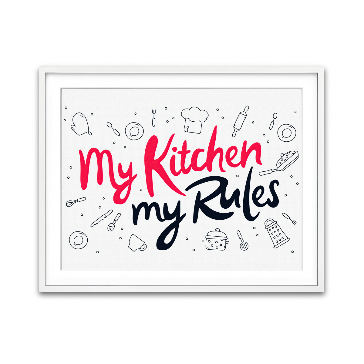 Framed Print 4x3 White