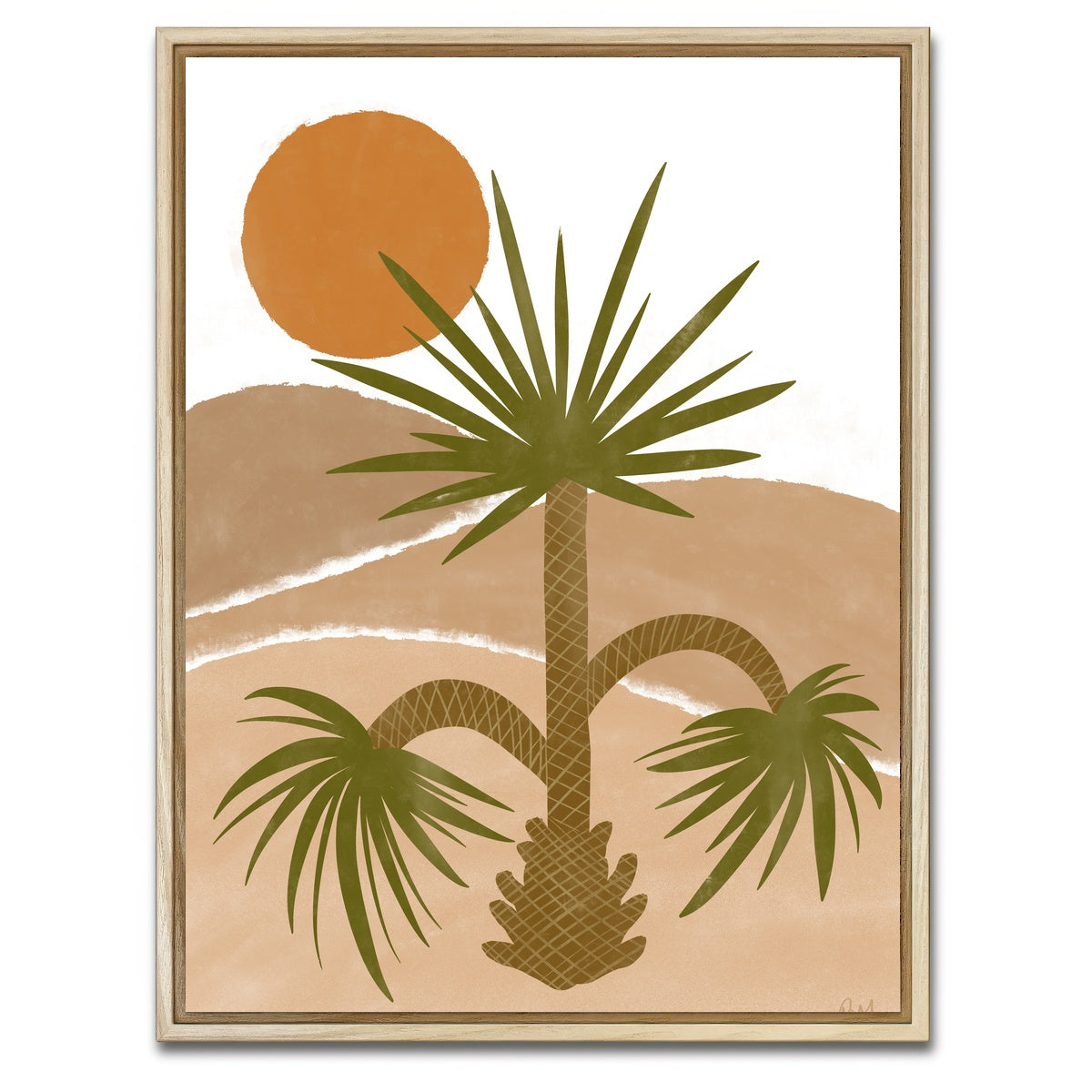 AUTO-MOCKUP WHITE | My oasis | 1 Piece | Natural Framed Canvas | group=3x4