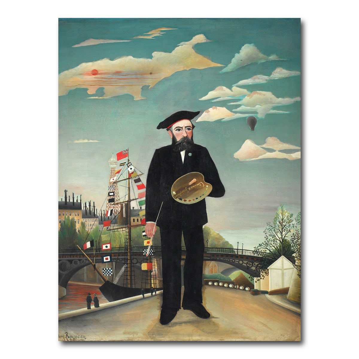 AUTO-MOCKUP WHITE | Myself Portrait Landscape | 1 Piece | Gallery Wrap Canvas | group=3x4