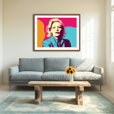 AUTO-MOCKUP ROOM | Mysterious Cate Blanchett Wall Art