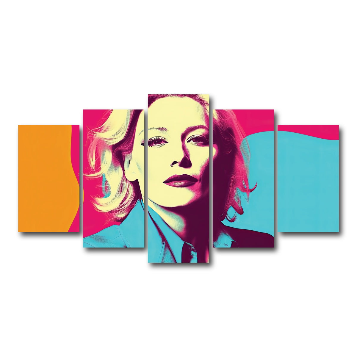 AUTO-MOCKUP WHITE | Mysterious Cate Blanchett | 5 Piece | Gallery Wrap Canvas | group=5_normal