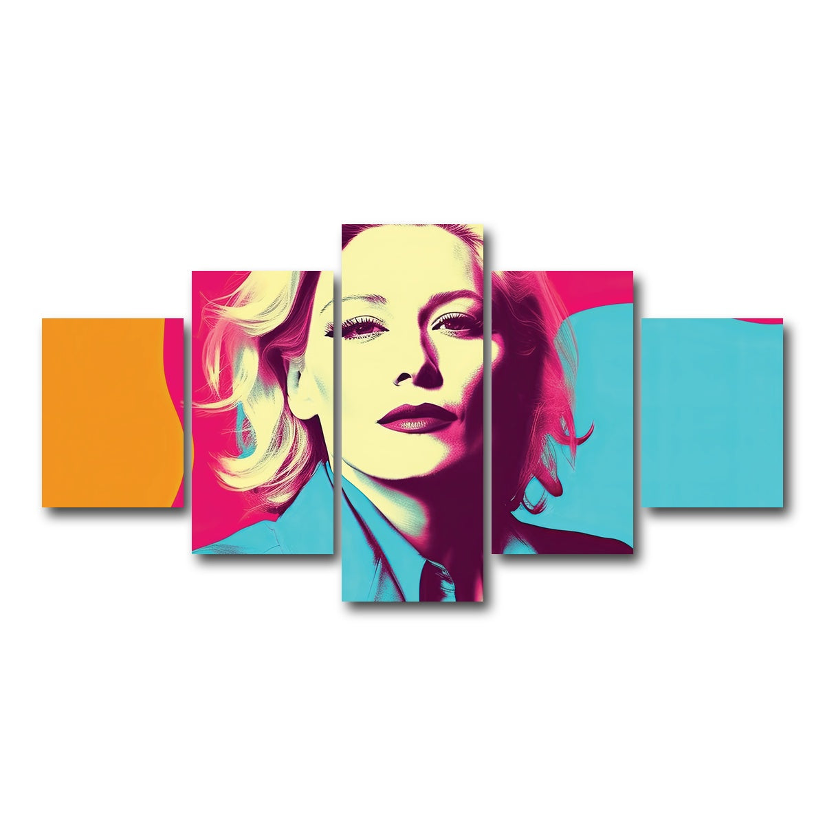 AUTO-MOCKUP WHITE | Mysterious Cate Blanchett | 5 Piece | Gallery Wrap Canvas | group=5_short