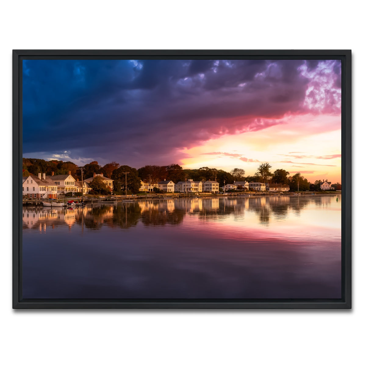 AUTO-MOCKUP WHITE | Mystic River | 1 Piece | Black Framed Canvas | group=4x3