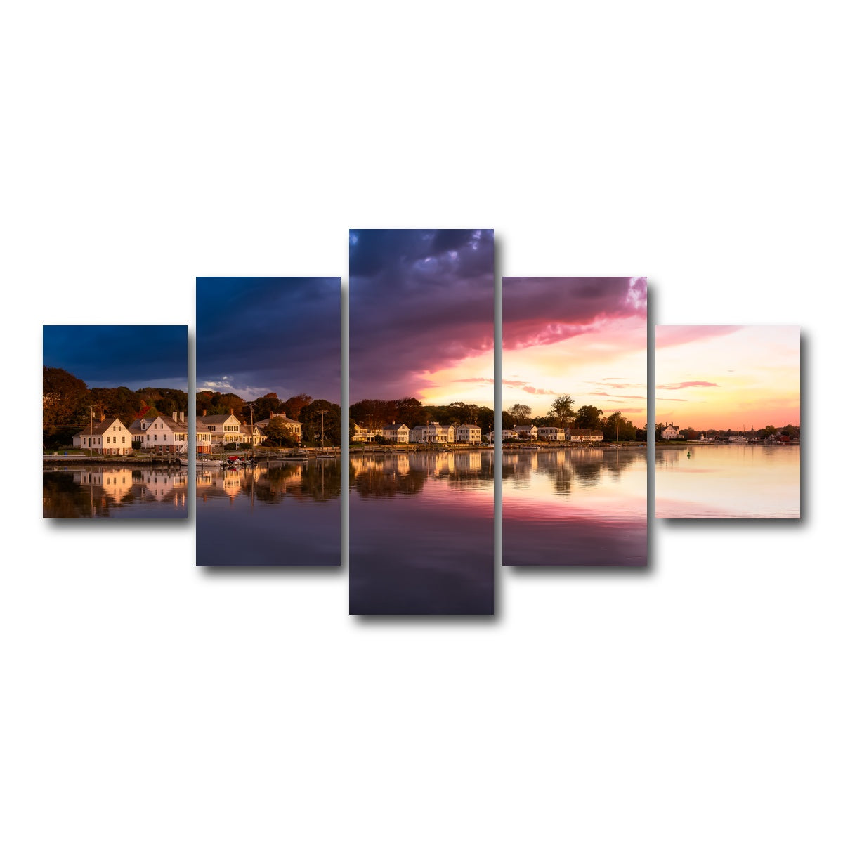 AUTO-MOCKUP WHITE | Mystic River | 5 Piece | Gallery Wrap Canvas | group=5_short